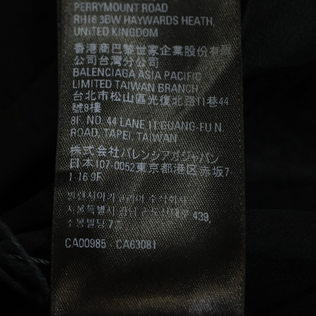 BALENCIAGA(バレンシアガ) 23SS ロゴ モノグラム長袖シャツ ブラック