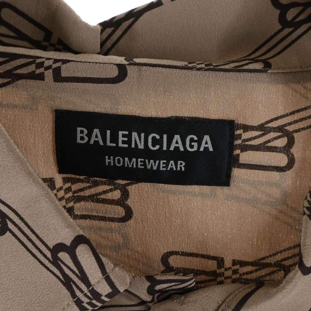 BALENCIAGA(バレンシアガ) 23SS ロゴ モノグラム長袖シャツ ベージュ