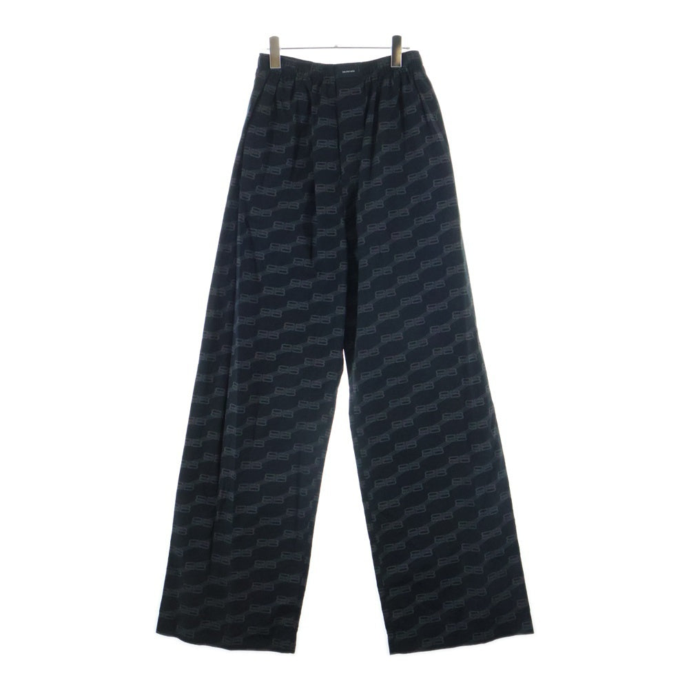 BALENCIAGA(バレンシアガ) 22AW BBモノグラム パジャマパンツ ブラック 658883 TML36