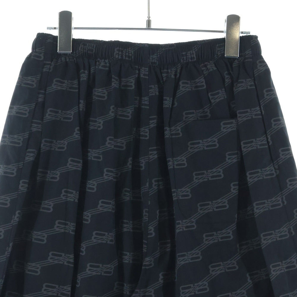 BALENCIAGA(バレンシアガ) 22AW BBモノグラム パジャマパンツ ブラック 658883 TML36