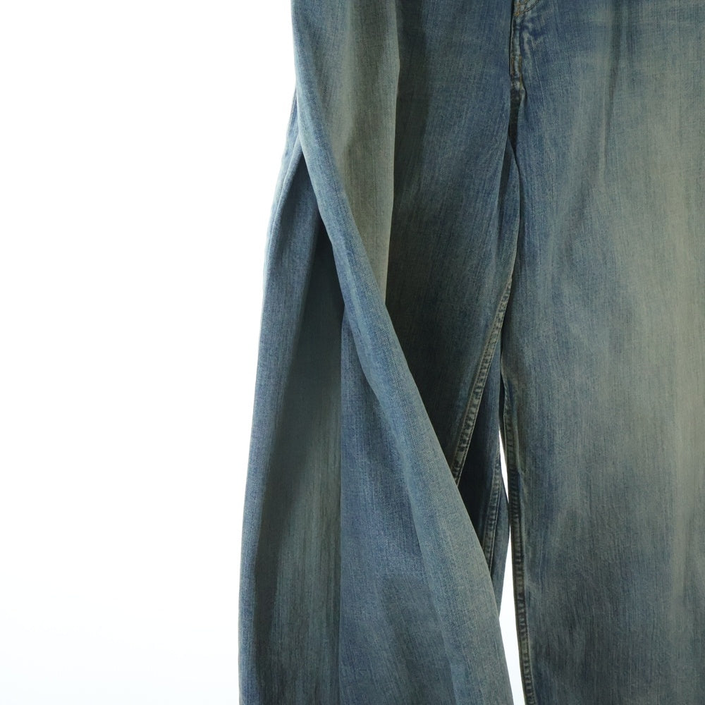 BALENCIAGA(バレンシアガ) 23AW DOUBLE FRONT WIDE LEG JEANS ダブルフロント ワイドレッグジーンズ デニムパンツ インディゴ 767979 TPW53
