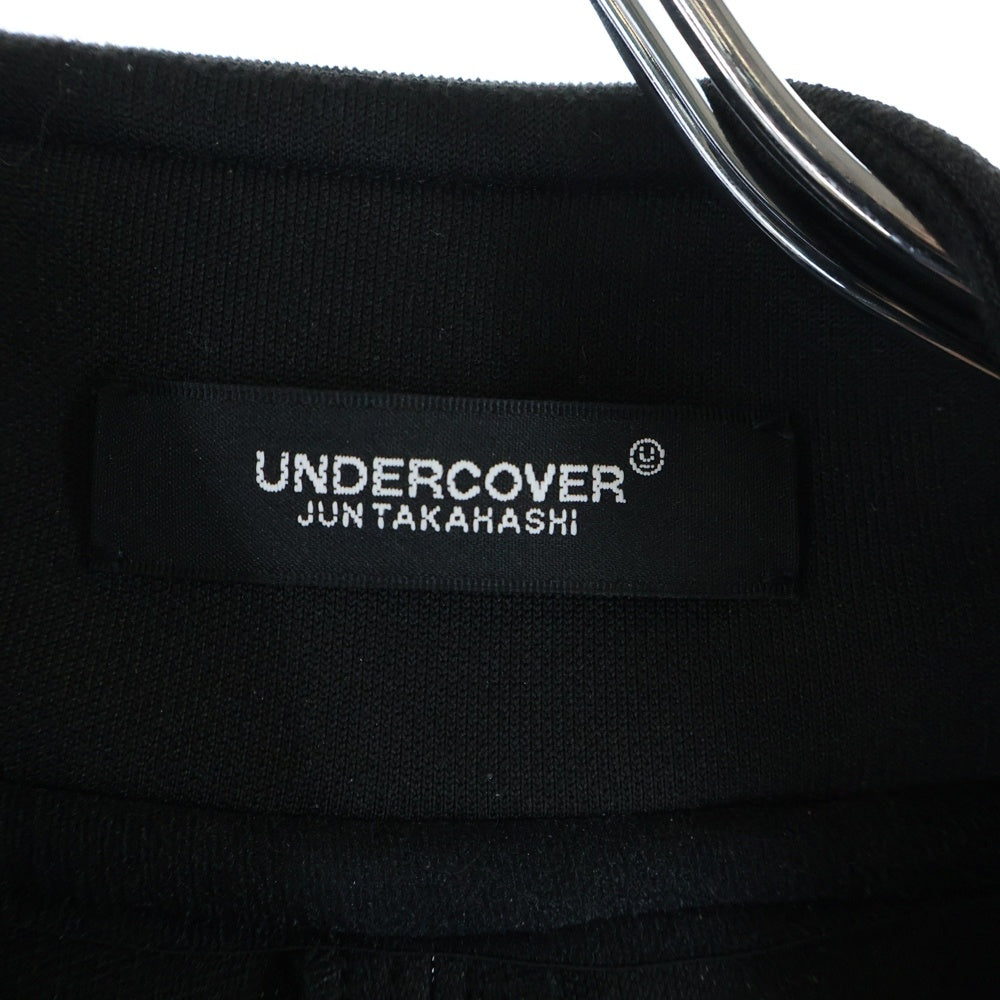 UNDERCOVER(アンダーカバー) アイモチーフ ジャガードテープ ポリエステル ダブルニット トラックジャケット ブラック UC1F9201