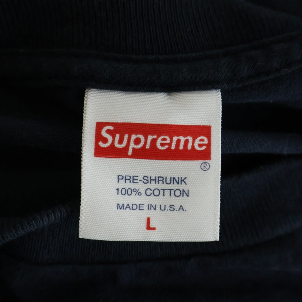 SUPREME(シュプリーム) 23AW Box Logo Tee Camo カモ ボックスロゴ クルーネック 半袖Tシャツ カットソー ネイビー