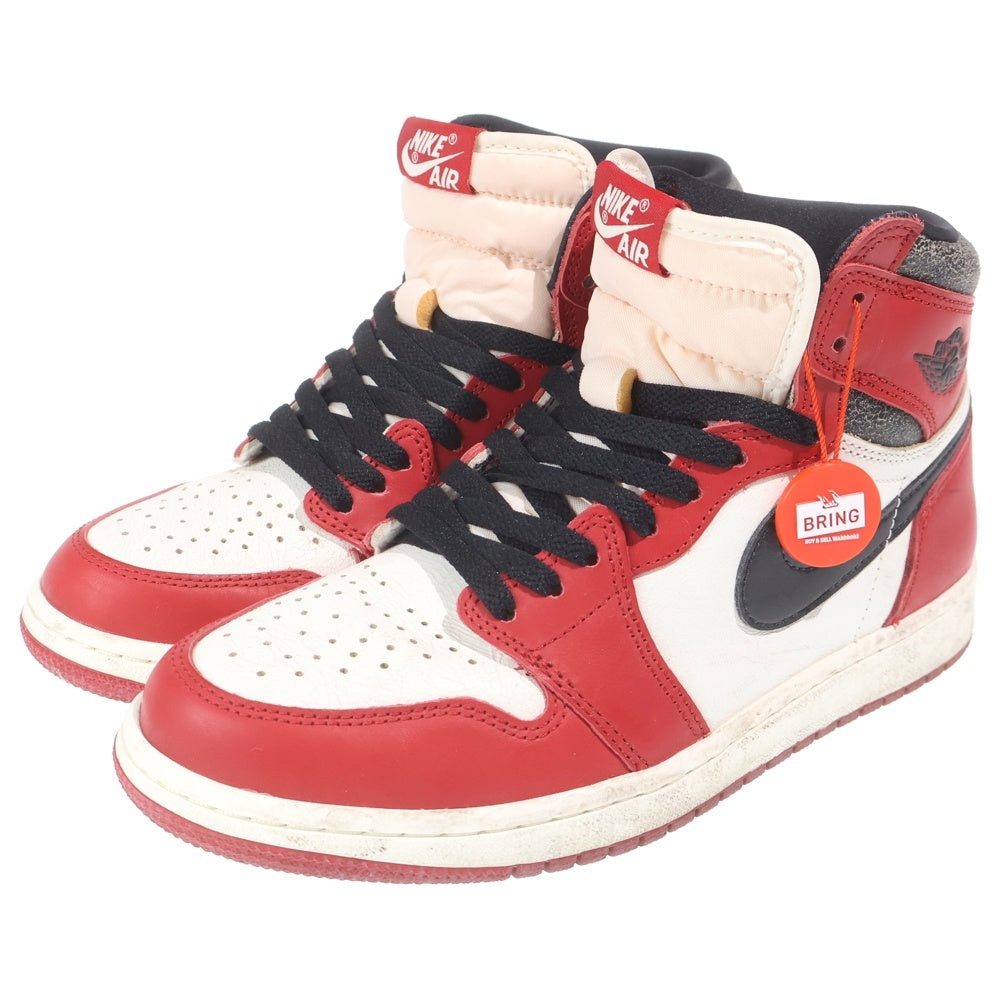 NIKE(ナイキ) AIR JORDAN 1 HIGH OG エアジョーダン1 ロスト&ファウンド シカゴ ハイカットスニーカー ホワイト/レッド US8.5/26.5cm DZ5485-612