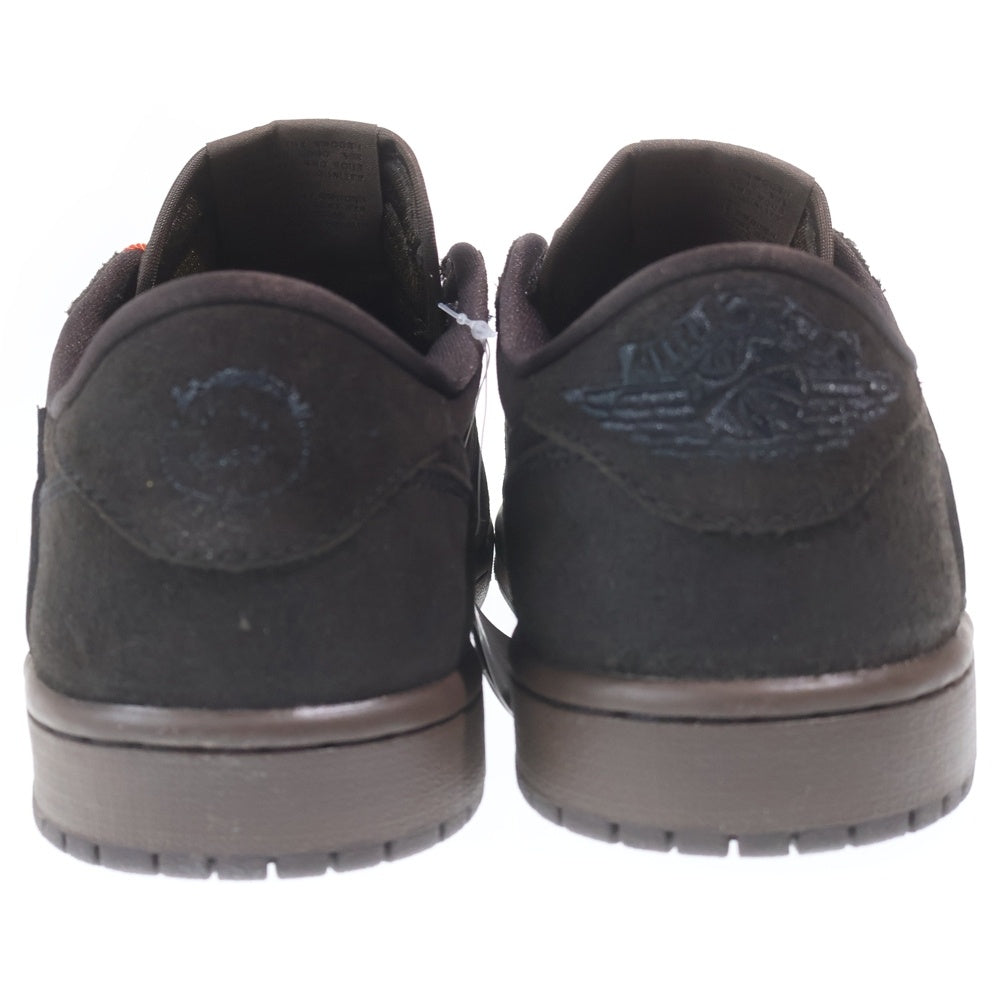 NIKE(ナイキ) ×TRAVIS SCOTT AIR JORDAN 1 LOW OG SP VELVET BROWN AND DARK MOCHA トラヴィススコット エアジョーダン1 ローカットスニーカー US8.5/26.5cm DM7866-202