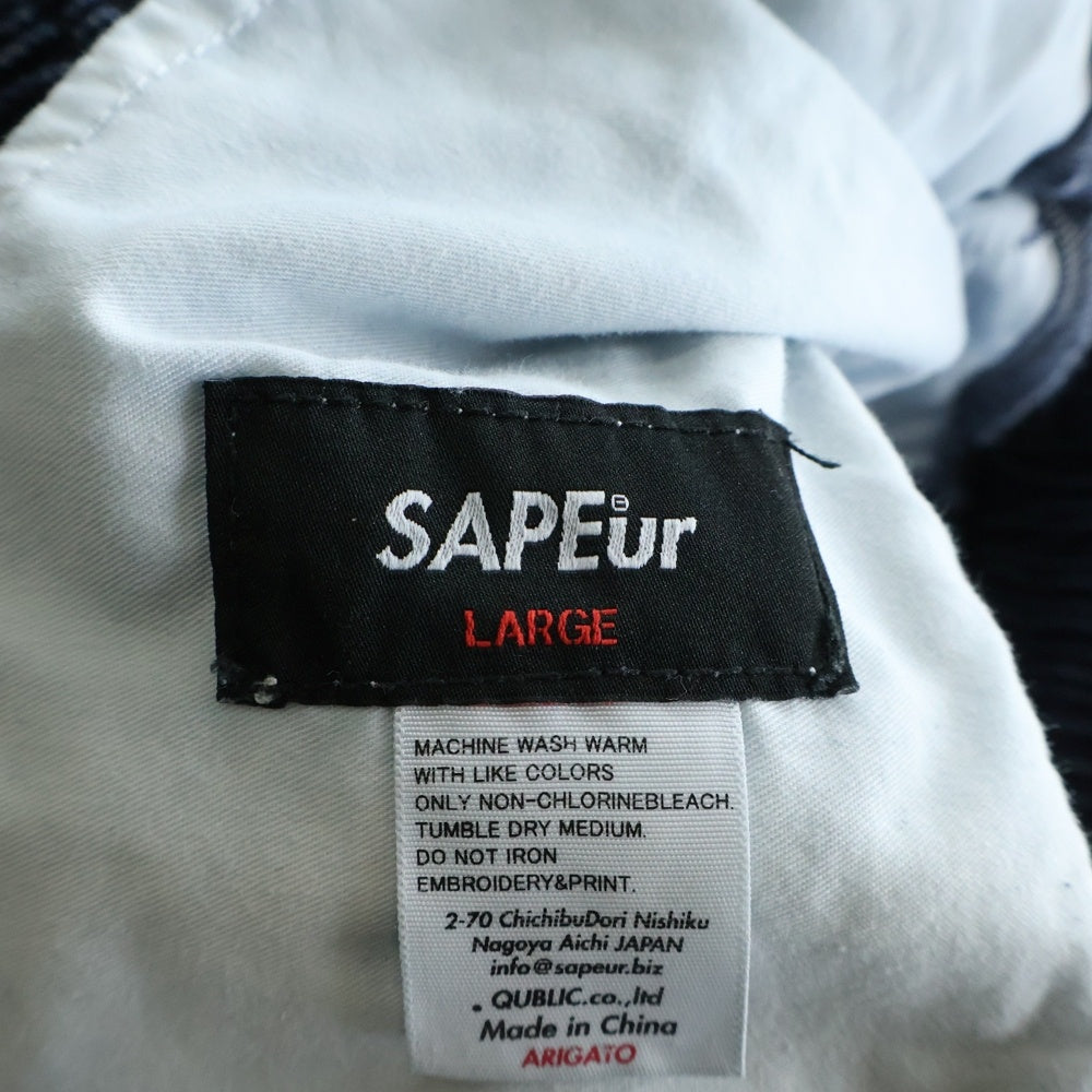 SAPEur(サプール) トラック デニム パンツ インディゴ