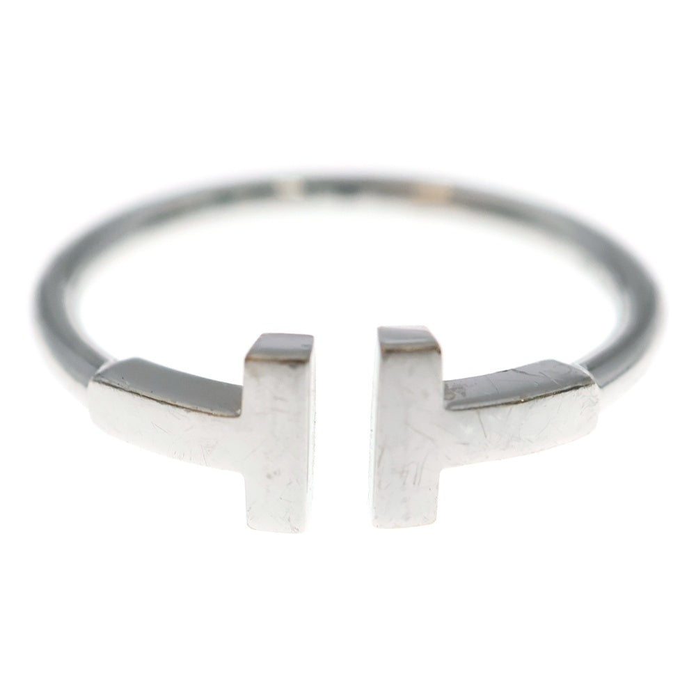 TIFFANY & Co.(ティファニー) K18WG Tワイヤー リング ホワイトゴールド レディース