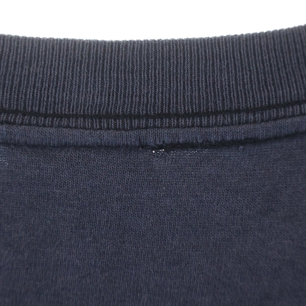 STUSSY(ステューシー) 90S VINTAGE OLD 紺タグ プリント クルーネック 半袖Tシャツ カットソー ネイビー