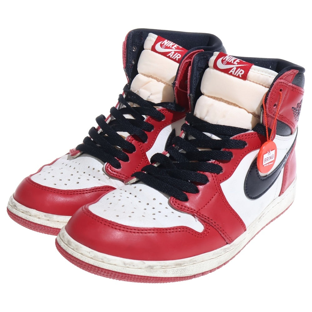 NIKE(ナイキ) AIR JORDAN 1 HIGH OG エアジョーダン1 ロスト&ファウンド シカゴ ハイカットスニーカー ホワイト/レッド US10/28cm DZ5485-612