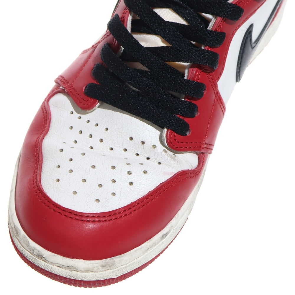 NIKE(ナイキ) AIR JORDAN 1 HIGH OG エアジョーダン1 ロスト&ファウンド シカゴ ハイカットスニーカー ホワイト/レッド US10/28cm DZ5485-612