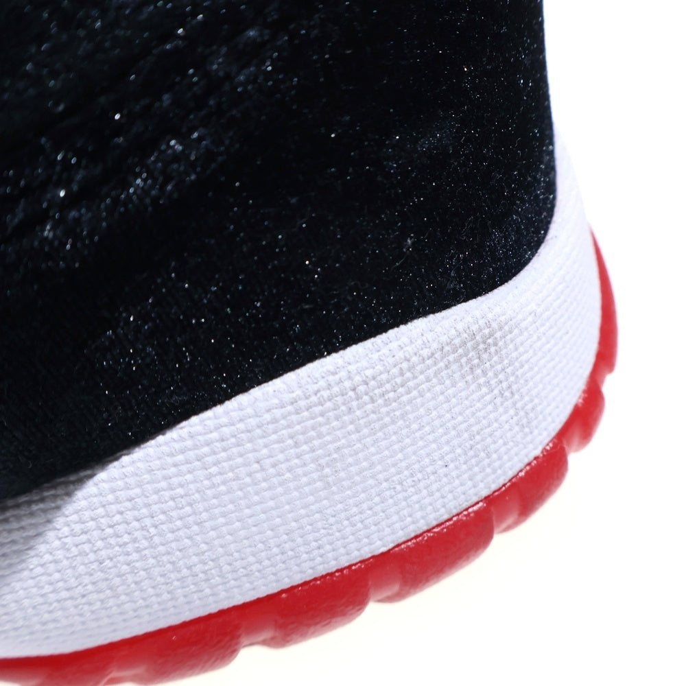 NIKE(ナイキ) WMNS AIR JORDAN 11 BRED VELVET ウィメンズ エアジョーダン 11 ブレッドベルベット ハイカットスニーカー ブラック レディース US8/25cm DB5457-061