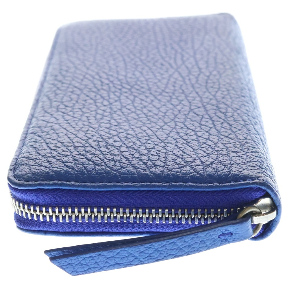 Maison Margiela(メゾンマルジェラ) Four Stitches Zip Around Leather Long Wallet 4ステッチ アラウンドジップ レザー ロングウォレット 長財布 ブルー レディース S56UI0092