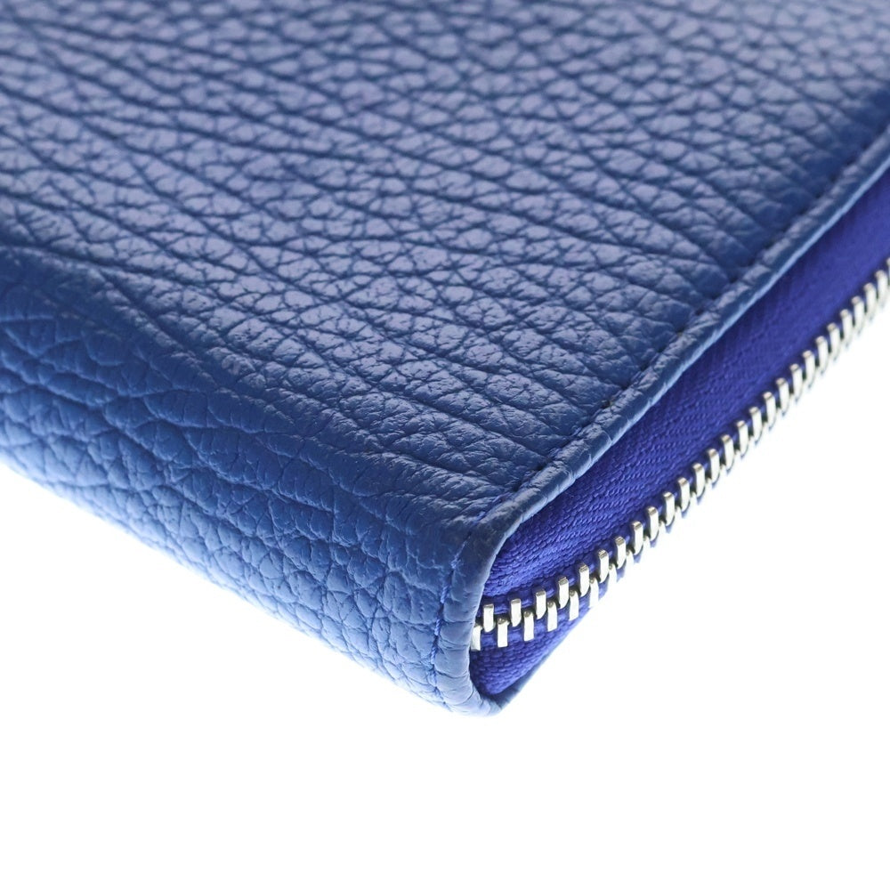 Maison Margiela(メゾンマルジェラ) Four Stitches Zip Around Leather Long Wallet 4ステッチ アラウンドジップ レザー ロングウォレット 長財布 ブルー レディース S56UI0092