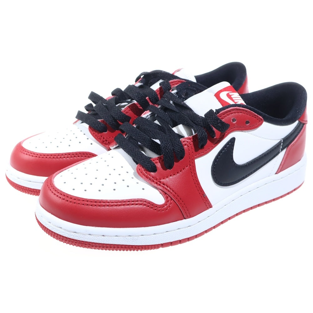 NIKE(ナイキ) GS AIR JORDAN 1 RETRO LOW OG CHICAGO エアジョーダン1 レトロ シカゴ ローカットスニーカー ホワイト/レッド US5Y/23.5cm HQ6999-600 レディース