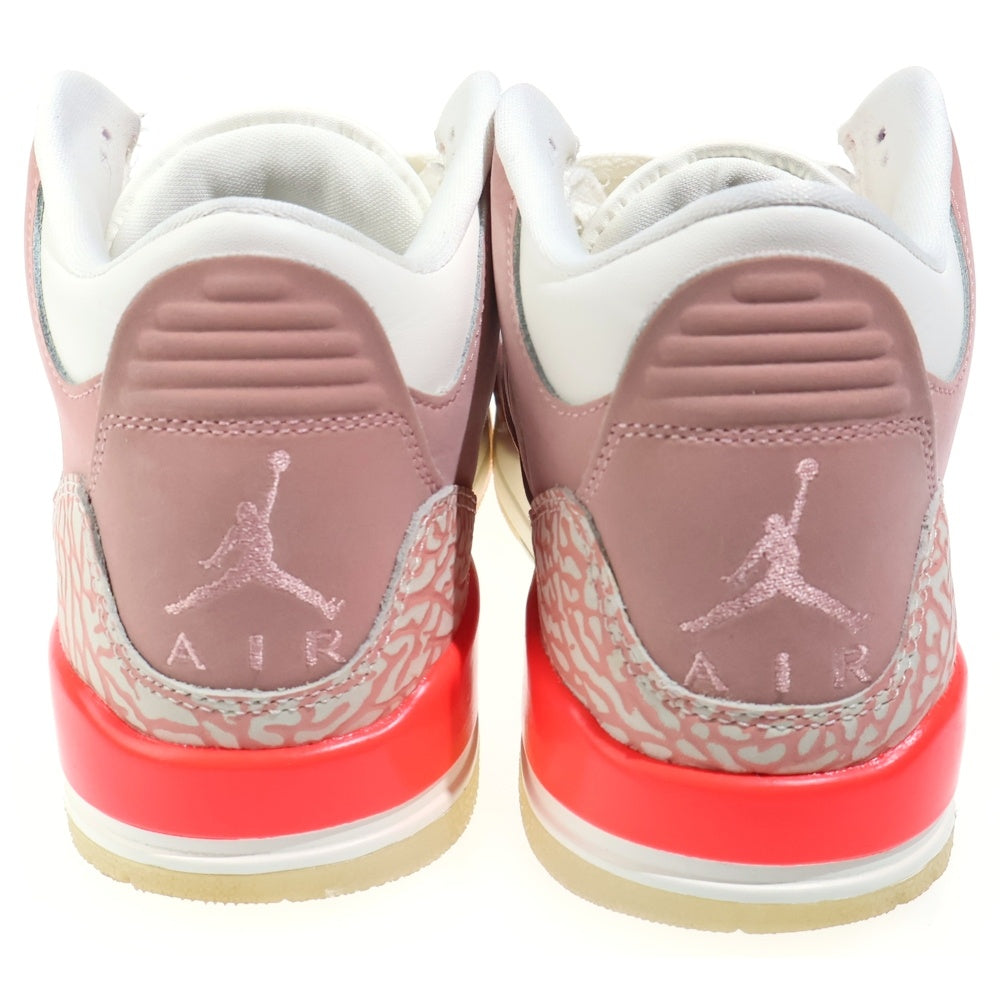 NIKE(ナイキ) WMNS AIR JORDAN 3 RETRO RUST PINK ウィメンズ エアジョーダン3 レトロ ラストピンク ミッドカットスニーカー ピンク レディース US7.5/24.5cm CK9246-600