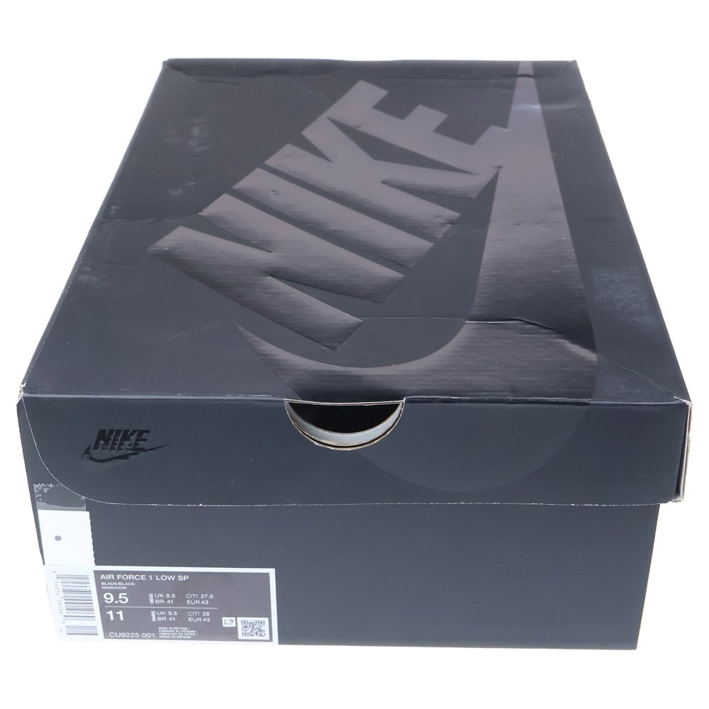 NIKE(ナイキ) ×SUPREME AIR FORCE 1 LOW SP エアフォースワン ローカットスニーカー ブラック US9.5/27.5cm CU9225-001