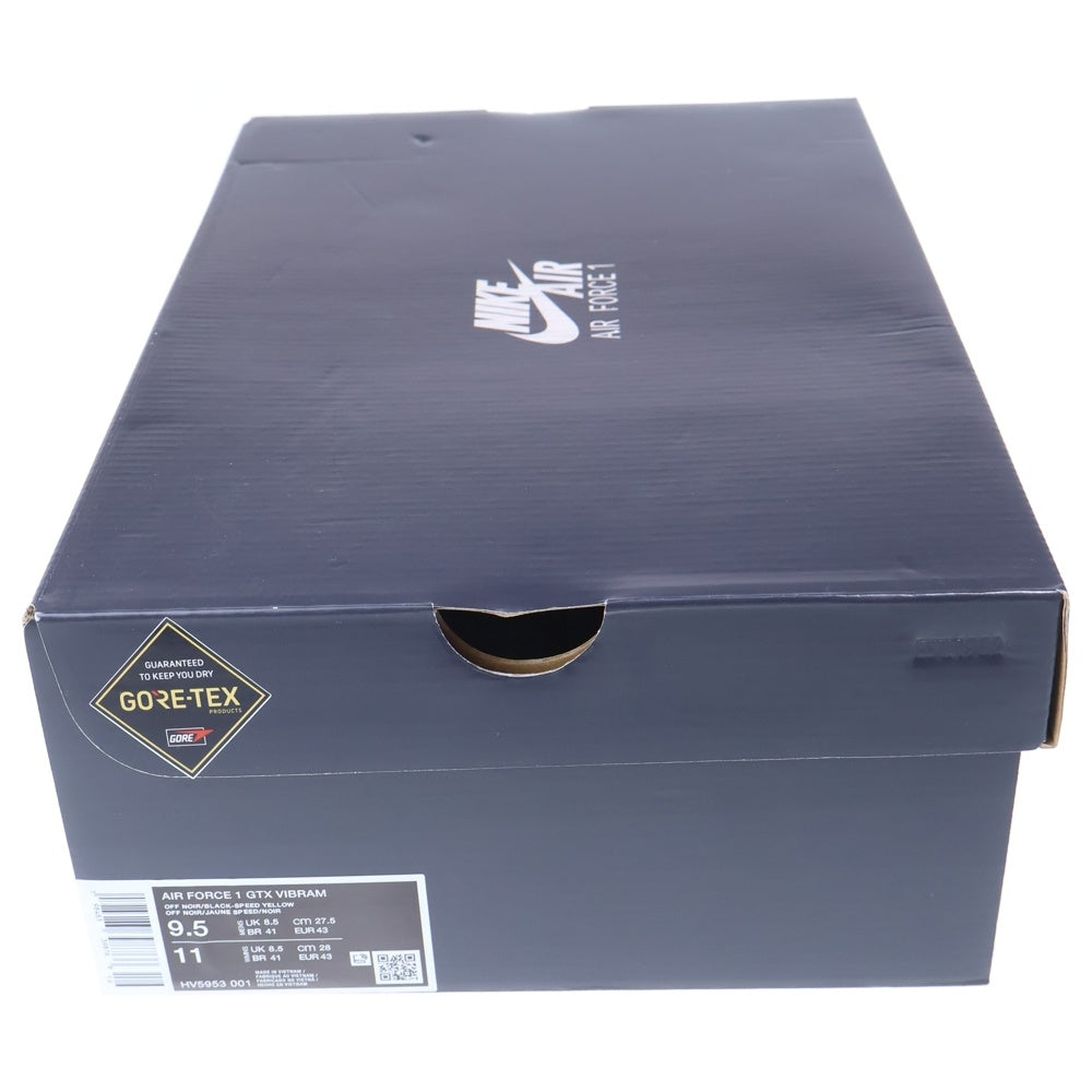 NIKE(ナイキ) AIR FORCE 1 GTX VIBRAM エアフォース1 ロー ゴアテックス ビブラム ローカットスニーカー ブラック US9.5/27.5cm HV5953-001