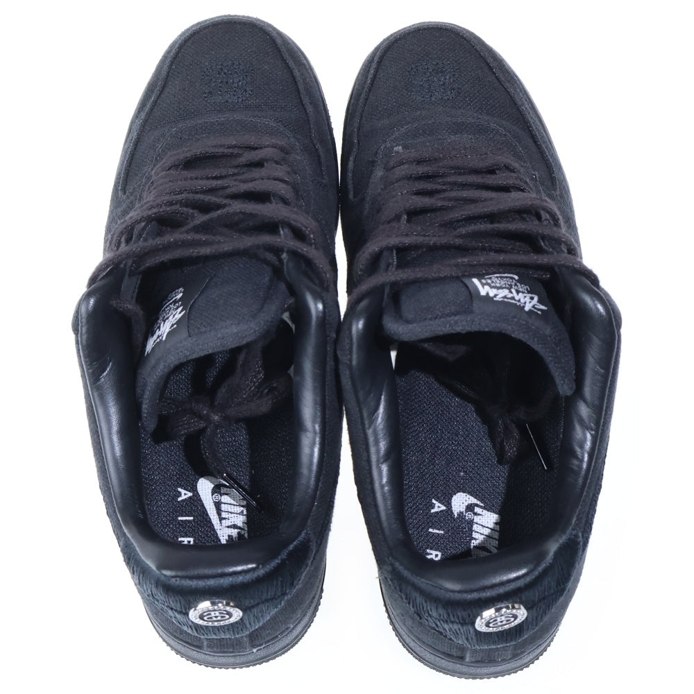 NIKE(ナイキ) ×STUSSY AIR FORCE 1 LOW ステューシー エアフォース1 ローカットスニーカー ブラック US9.5/27.5cm CZ9084-001