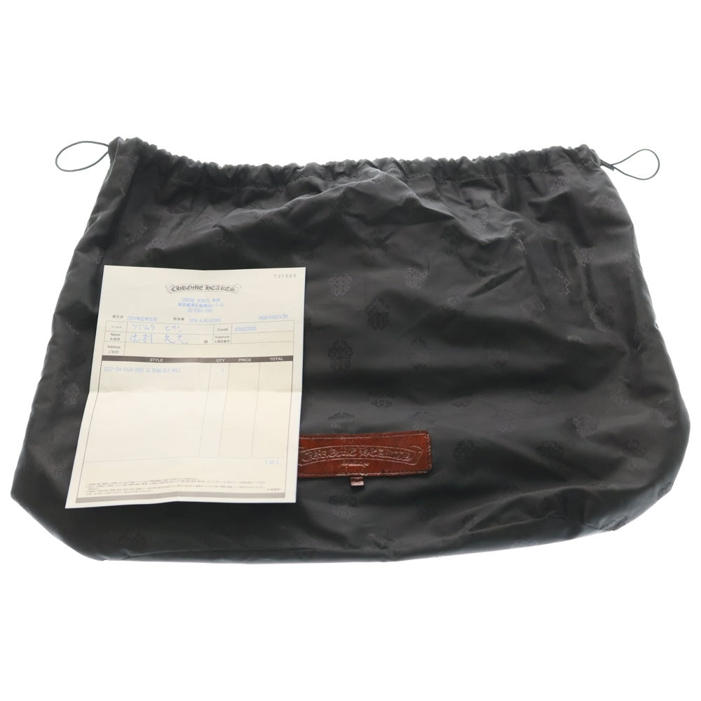 CHROME HEARTS(クロムハーツ) JJ DEAN MTLC SMALL JJディーンメタリック スモール パテントレザー ライダース ハンドバッグ レッド