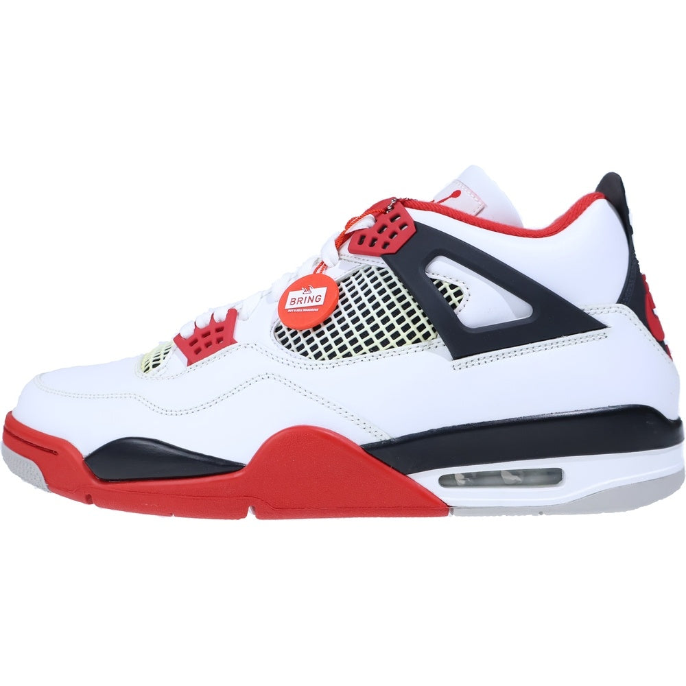 NIKE(ナイキ) AIR JORDAN 4 RETRO OG FIRE RED 2020 エアジョーダン4 レトロ ファイヤーレッド ハイカットスニーカー ホワイト/レッド US14/32cm DC7770-160