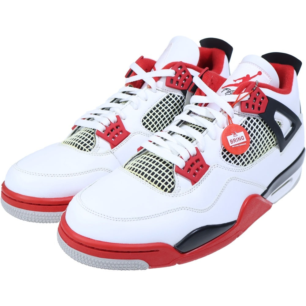 NIKE(ナイキ) AIR JORDAN 4 RETRO OG FIRE RED 2020 エアジョーダン4 レトロ ファイヤーレッド ハイカットスニーカー ホワイト/レッド US14/32cm DC7770-160