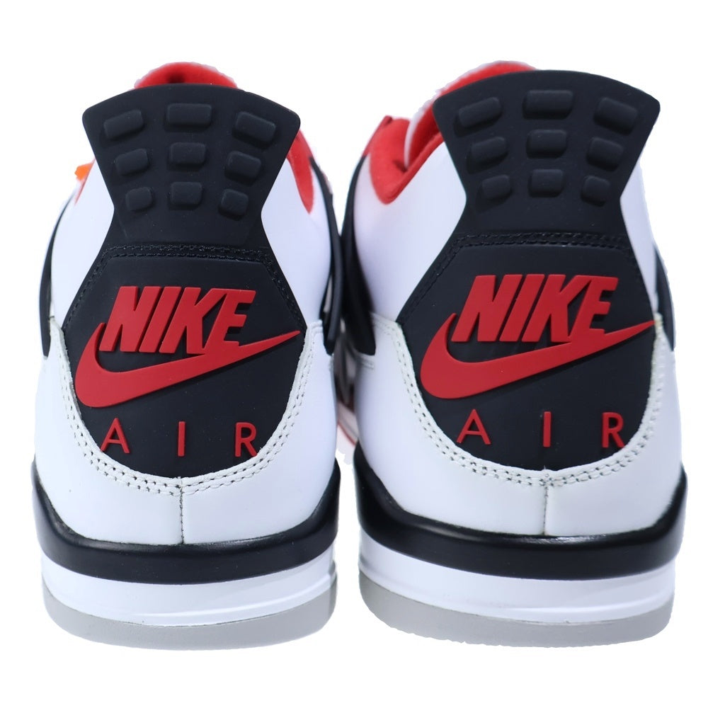 NIKE(ナイキ) AIR JORDAN 4 RETRO OG FIRE RED 2020 エアジョーダン4 レトロ ファイヤーレッド ハイカットスニーカー ホワイト/レッド US14/32cm DC7770-160
