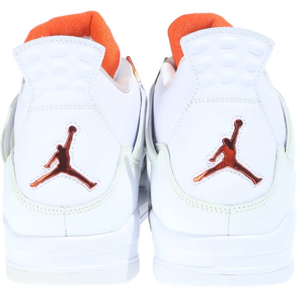 NIKE(ナイキ) AIR JORDAN 4 RETRO TEAM ORANGE エアジョーダン4 レトロ チームオレンジ ハイカットスニーカー ホワイト/オレンジ US14/32cm CT8527-118