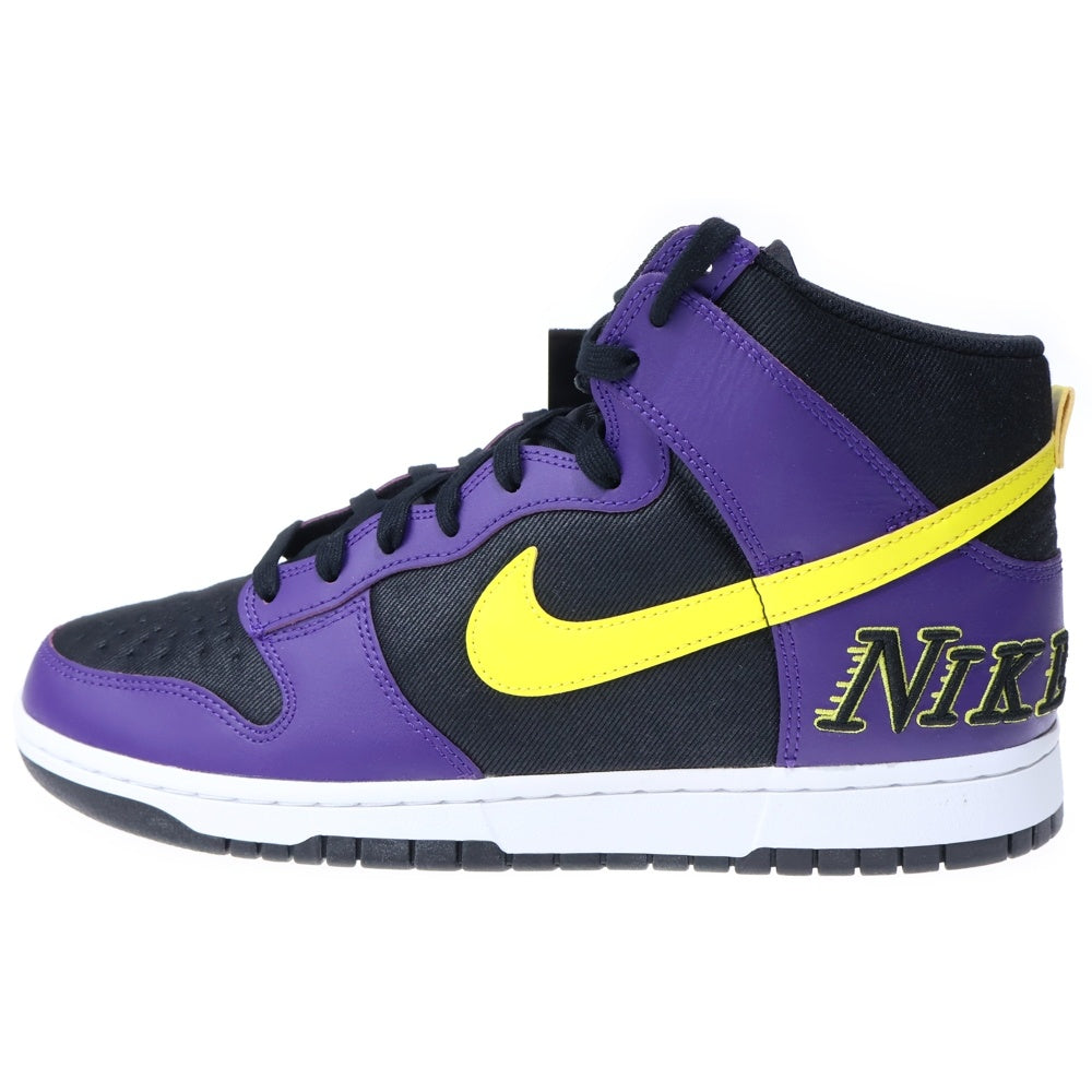 NIKE(ナイキ) Dunk High EMB Lakers ダンクハイ ハイカットスニーカー パープル/ブラック/イエロー US12/30cm DH0642-001