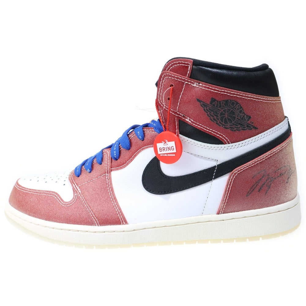NIKE(ナイキ) ×TROPHY ROOM AIR JORDAN 1 RETRO HIGH OG SP F&F トロフィールーム エアジョーダン1 ハイカットスニーカー ホワイト/レッド US14/32cm DA2728-100