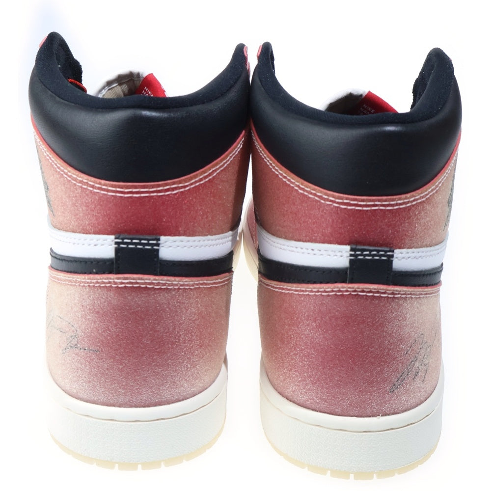 NIKE(ナイキ) ×TROPHY ROOM AIR JORDAN 1 RETRO HIGH OG SP F&F トロフィールーム エアジョーダン1 ハイカットスニーカー ホワイト/レッド US14/32cm DA2728-100
