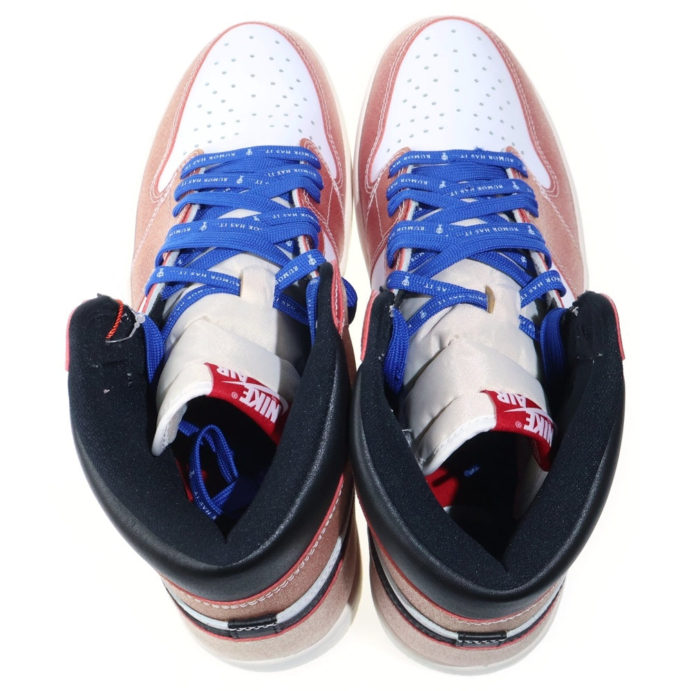 NIKE(ナイキ) ×TROPHY ROOM AIR JORDAN 1 RETRO HIGH OG SP F&F トロフィールーム エアジョーダン1 ハイカットスニーカー ホワイト/レッド US14/32cm DA2728-100
