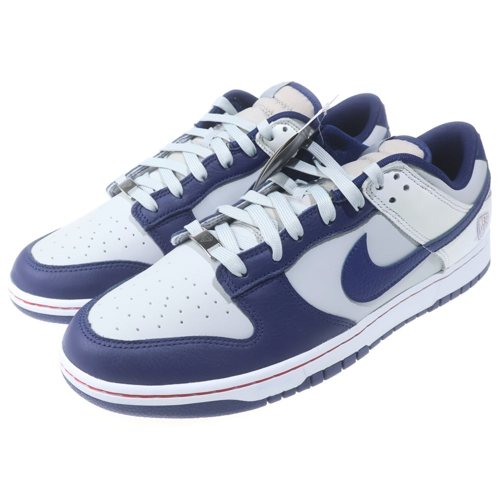 NIKE(ナイキ) ×NBA DUNK LOW EMB 75th ANNIVERSARY NETS エヌビーエー ダンク ローカットスニーカー グレー/ネイビー US12/30cm DD3363-001