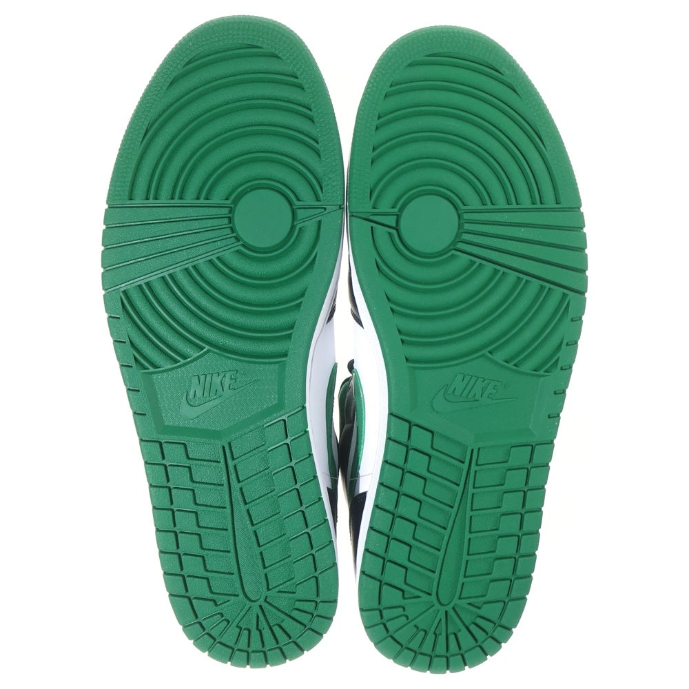 NIKE(ナイキ) AIR JORDAN 1 MID PINE GREEN エアジョーダン 1 パイングリーン ミッドカットスニーカー ホワイト/ブラック/グリーン US13/31cm 554724-067