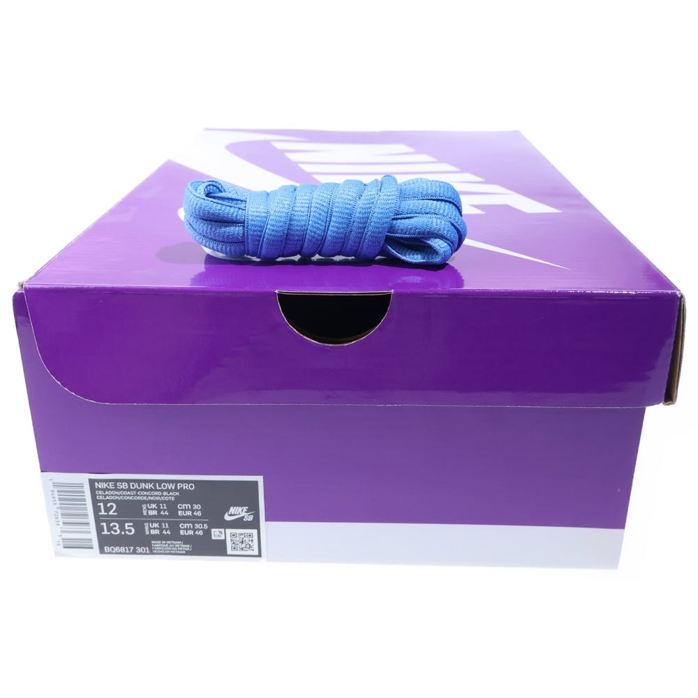 NIKE SB(ナイキエスビー) DUNK LOW PRO CELADON ダンク セラドン ローカットスニーカー ブルー/カーキ US12/30cm BQ6817-301