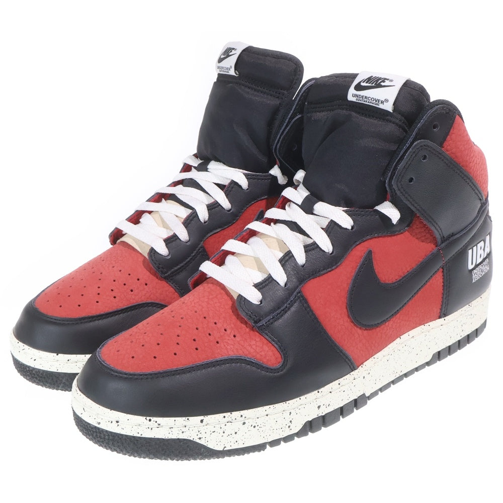 NIKE(ナイキ) ×UNDERCOVER DUNK HIGH UBA アンダーカバー ダンク ハイカットスニーカー ブラック/レッド US13/31cm DD9401-600