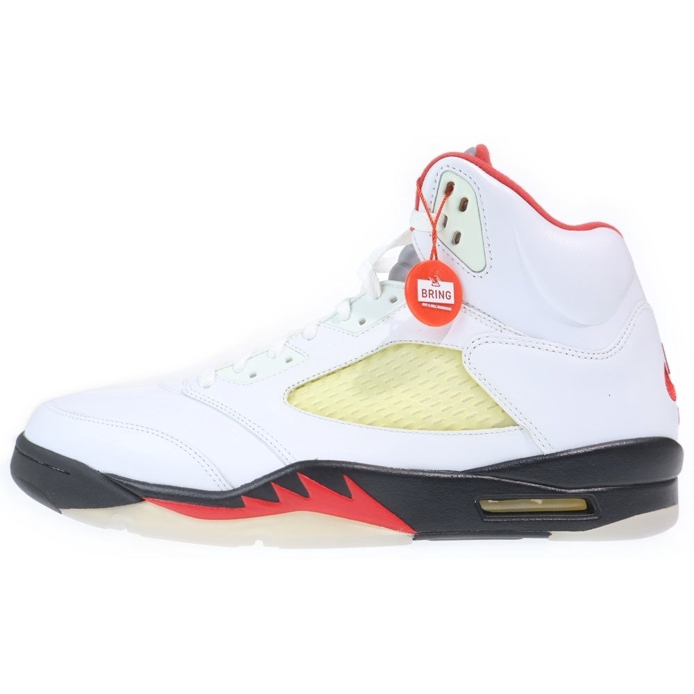 NIKE(ナイキ) AIR JORDAN 5 RETRO FIRE RED エアジョーダン5 ファイアレッド ハイカットスニーカー ホワイト/レッド US14/32cm DA1911-102