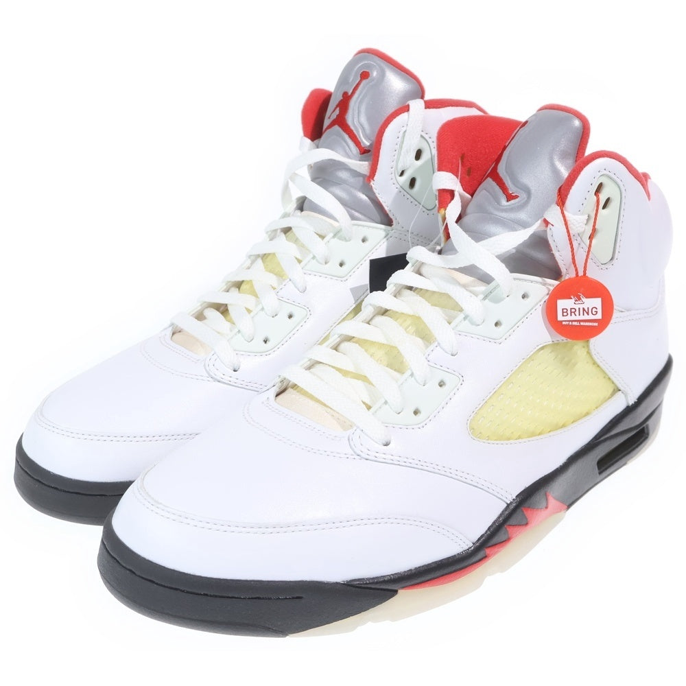NIKE(ナイキ) AIR JORDAN 5 RETRO FIRE RED エアジョーダン5 ファイアレッド ハイカットスニーカー ホワイト/レッド US14/32cm DA1911-102