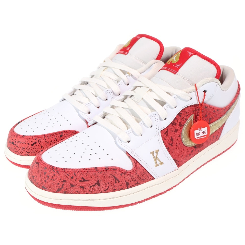 NIKE(ナイキ) AIR JORDAN 1 LOW SE SPADE 2021 エアジョーダン ロー スペード スニーカー シューズ ホワイト/レッド US13/31cm DJ5185-100