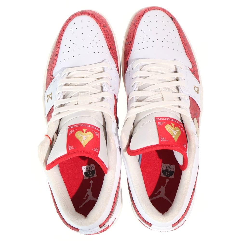 NIKE(ナイキ) AIR JORDAN 1 LOW SE SPADE 2021 エアジョーダン ロー スペード スニーカー シューズ ホワイト/レッド US13/31cm DJ5185-100