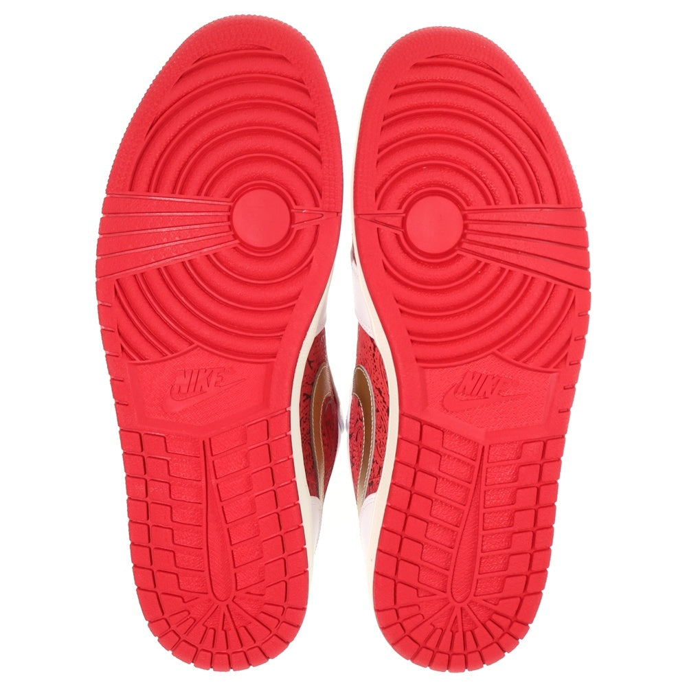 NIKE(ナイキ) AIR JORDAN 1 LOW SE SPADE 2021 エアジョーダン ロー スペード スニーカー シューズ ホワイト/レッド US13/31cm DJ5185-100