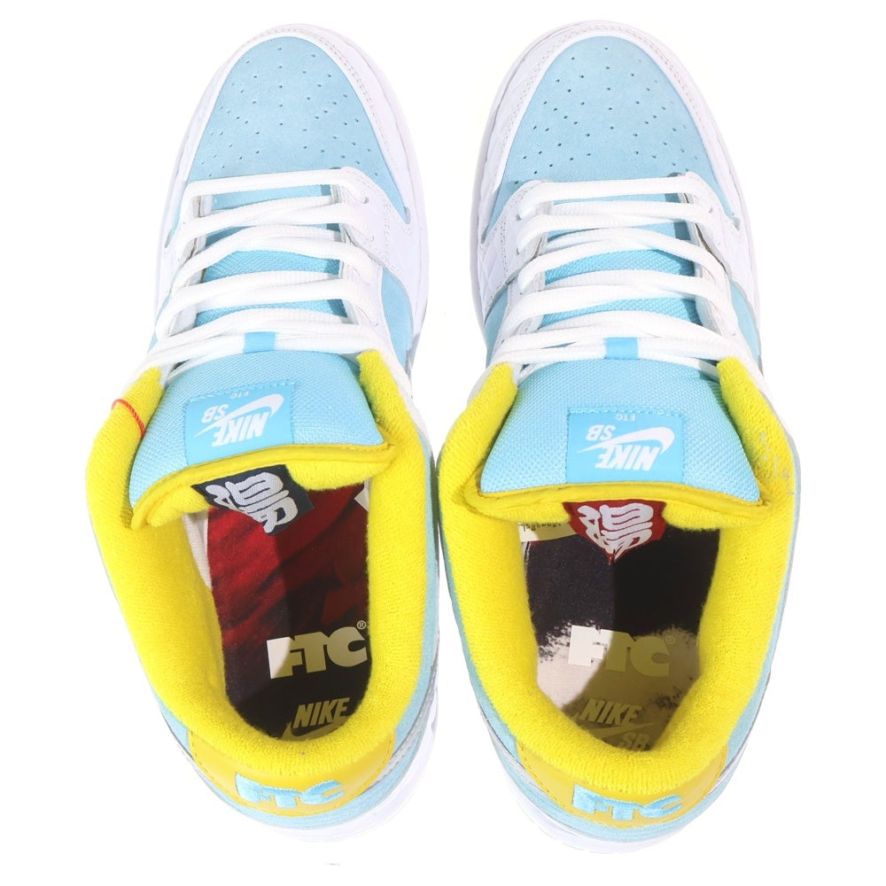 NIKE SB(ナイキエスビー) FTC DUNK LOW PRO QS Lagoon Pulse DH7687-400 ダンクロー ラグーンパルス ローカットスニーカー 銭湯 ライトブルー/ホワイト US12/30cm