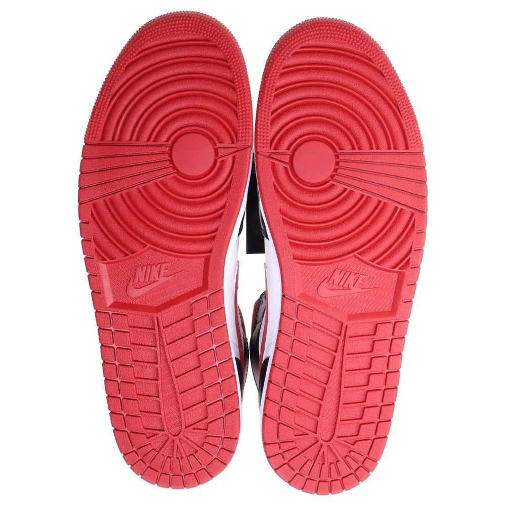 NIKE(ナイキ) AIR JORDAN 1 MID エアジョーダン1 ミッドカットスニーカー ホワイト/ブラック/レッド US13/31cm 554724-122