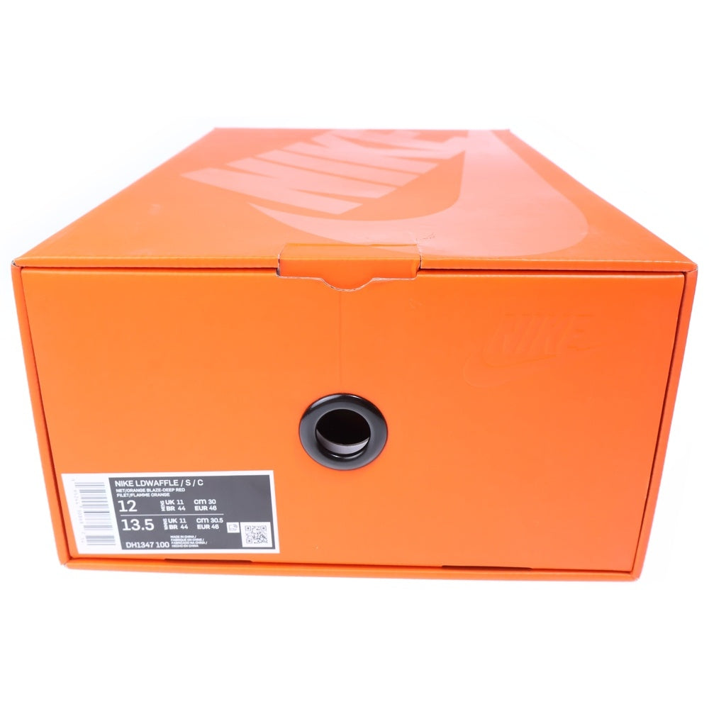 NIKE(ナイキ) ×Sacai ×CLOT LD WAFFLE ORANGE BLAZE クロット サカイ LD ワッフル オレンジブレイズ ローカットスニーカー US12/30cm ベージュ/オレンジ DH1347-100