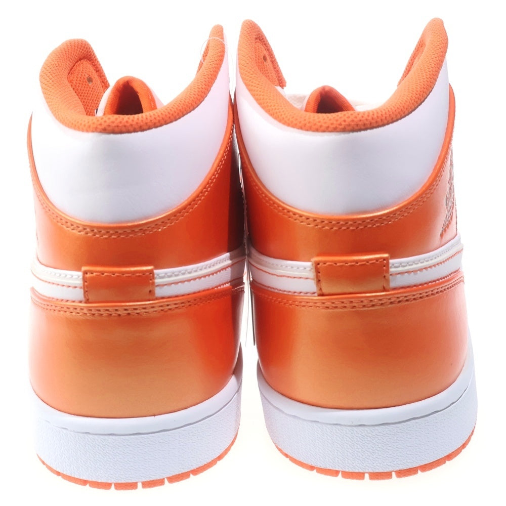 NIKE(ナイキ) AIR JORDAN 1 MID エアジョーダン1 ミッドカットスニーカー ホワイト/オレンジ US14/32cm DM3531-800