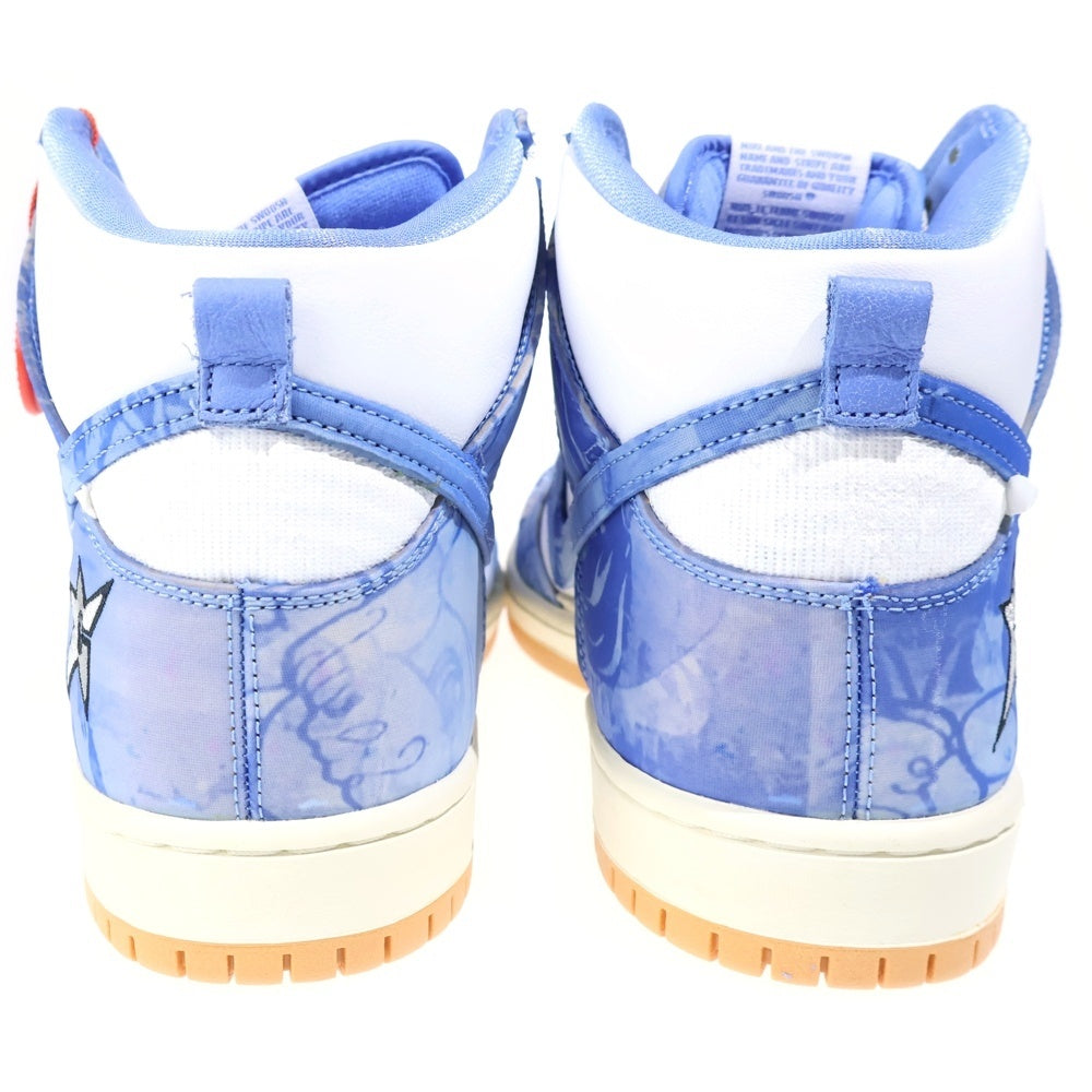 NIKE SB(ナイキエスビー) ×Carpet Company DUNK HIGH カーペットカンパニー ダンク ハイカットスニーカー ホワイト/ブルー US13/31cm CV1677-100