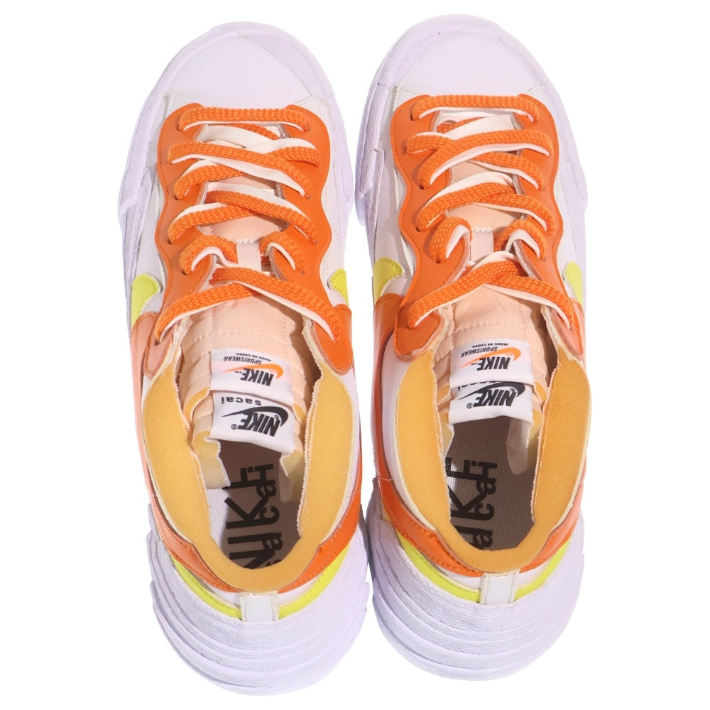NIKE(ナイキ) ×sacai BLAZER LOW MAGMA ORANGE DD1877-100 サカイ ブレザー ローカットスニーカー US13/31cm ホワイト/オレンジ