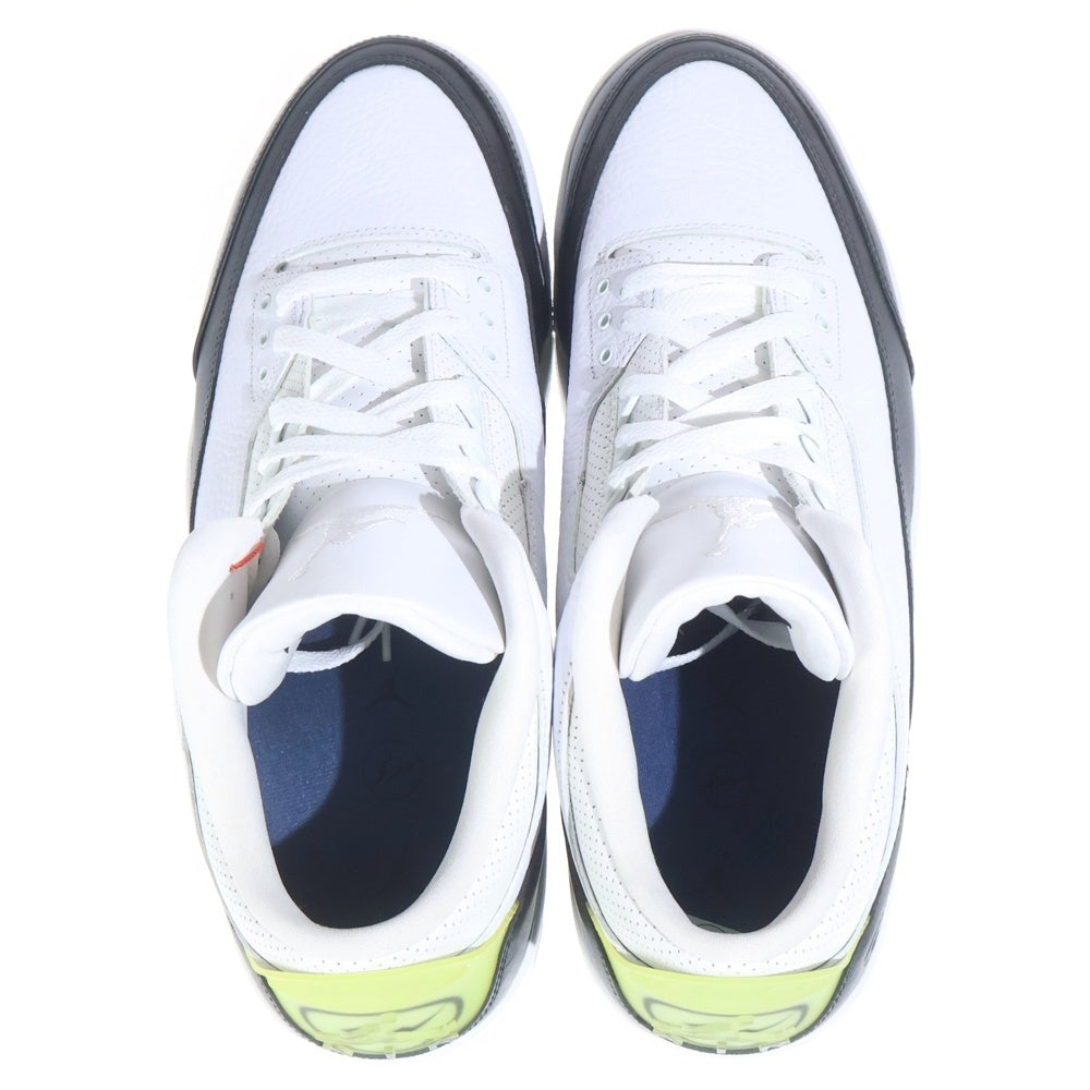 NIKE(ナイキ) ×FRAGMENT DESIGN AIR JORDAN3 RETRO SP フラグメントデザイン エアジョーダン3 ミッドカットスニーカー ホワイト/ブラック US13/31cm DA3595-100