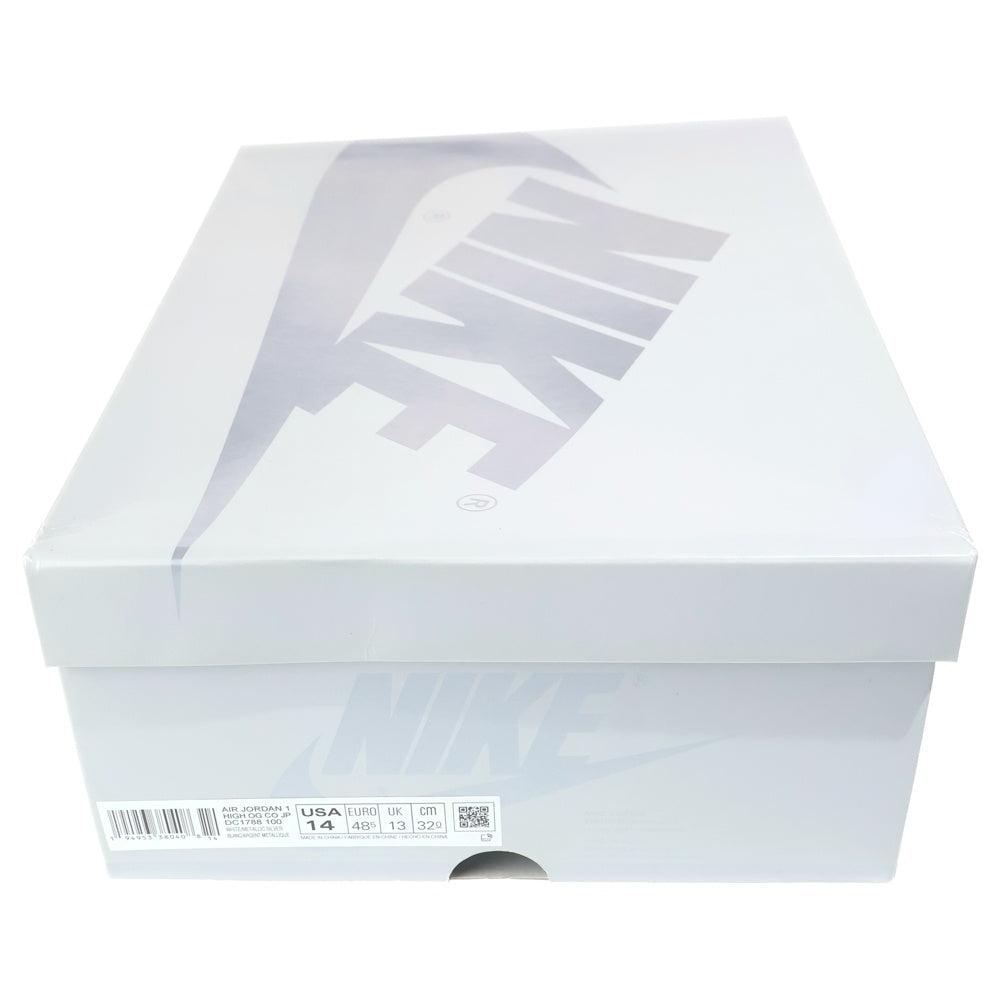 NIKE(ナイキ) AIR JORDAN 1 HIGH OG CO.JP MIDNIGHT NAVY 2020 エアジョーダン1 ミッドナイトネイビー ハイカットスニーカー ホワイト/ネイビー US14/32cm DC1788-100