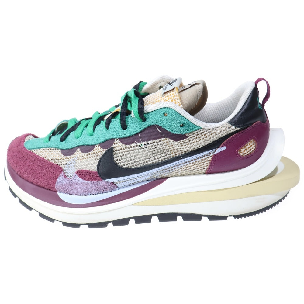 NIKE(ナイキ) ×sacai VAPORWAFFLE サカイ ヴェイパーワッフル ローカットスニーカー ボルドー/グリーン US12.5/30.5cm DD3035-200