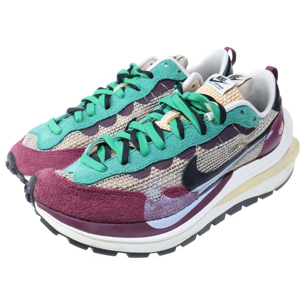 NIKE(ナイキ) ×sacai VAPORWAFFLE サカイ ヴェイパーワッフル ローカットスニーカー ボルドー/グリーン US12.5/30.5cm DD3035-200